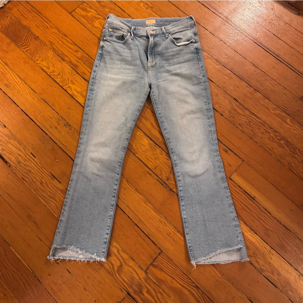 MOTHER 29 The Insider Crop Step Fray Jeans size 29